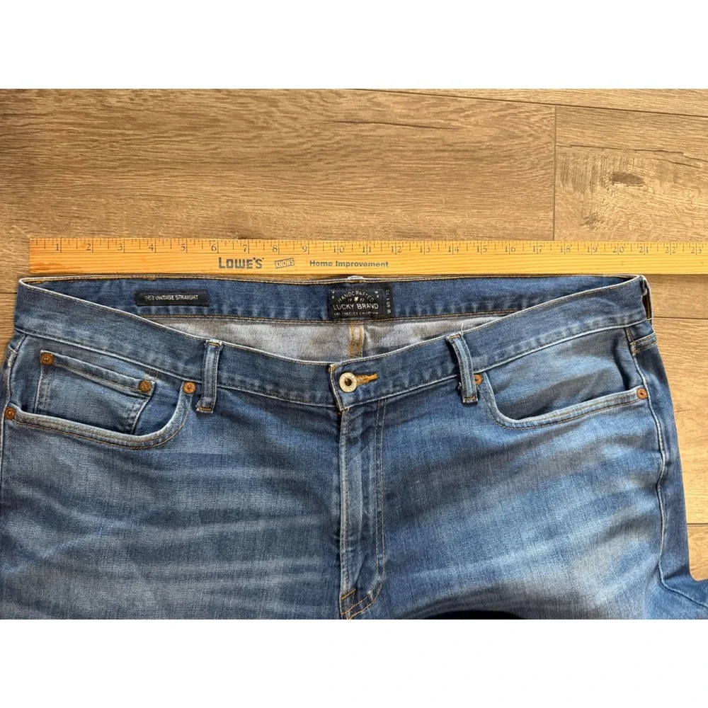 Lucky‎ Brand 363 Vintage Straight Mens Jeans Blue Wash Size 40x32